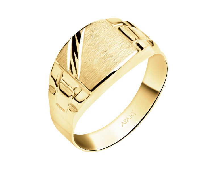 9 K Yellow Gold Signet Ring