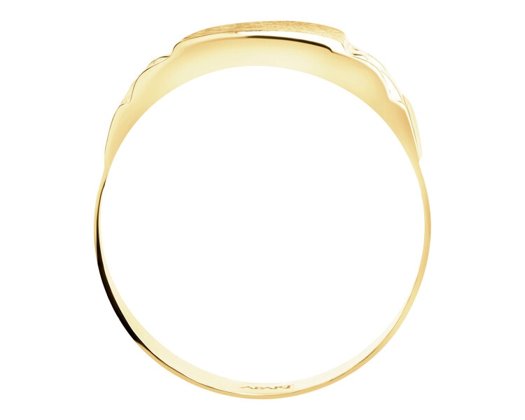 9 K Yellow Gold Signet Ring