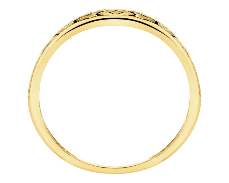 8 K Yellow Gold Band Ring 