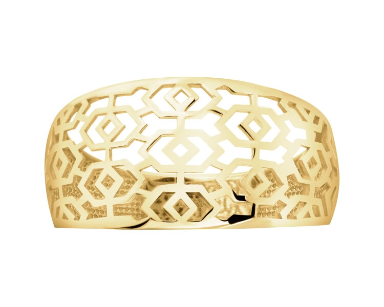 8 K Yellow Gold Band Ring 