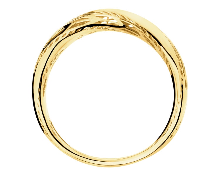 14 K Yellow Gold Band Ring 