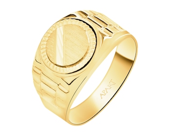 9 K Yellow Gold Signet Ring