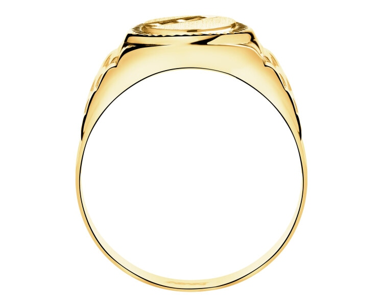 9 K Yellow Gold Signet Ring