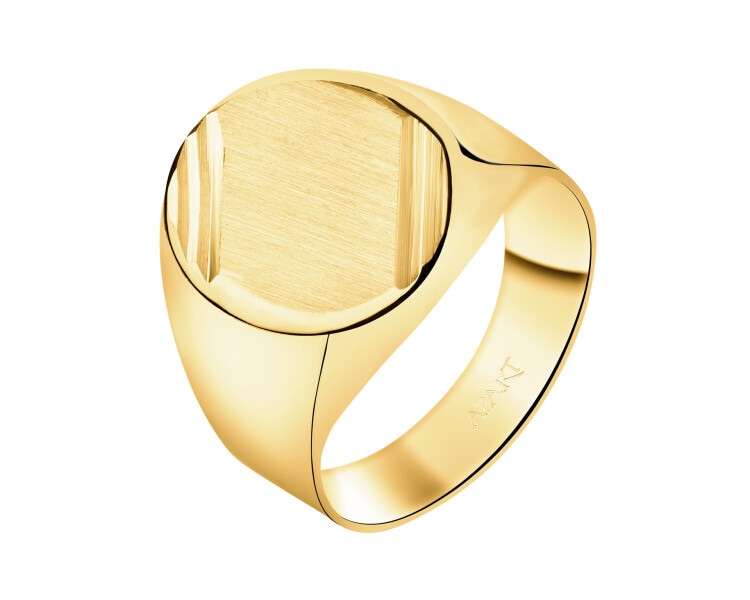 9 K Yellow Gold Signet Ring