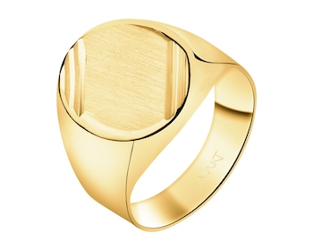 9 K Yellow Gold Signet Ring