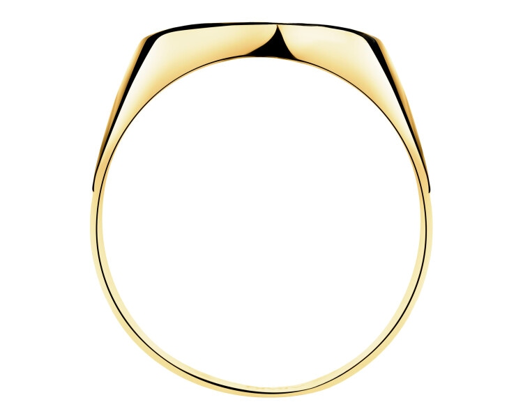 9 K Yellow Gold Signet Ring