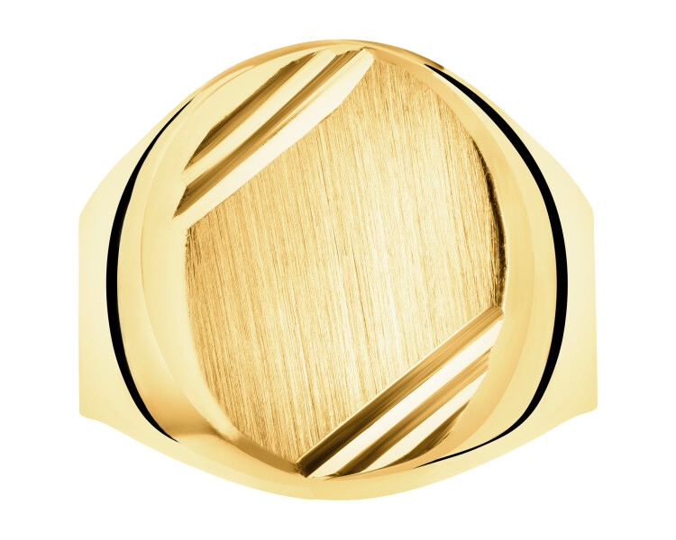 9 K Yellow Gold Signet Ring