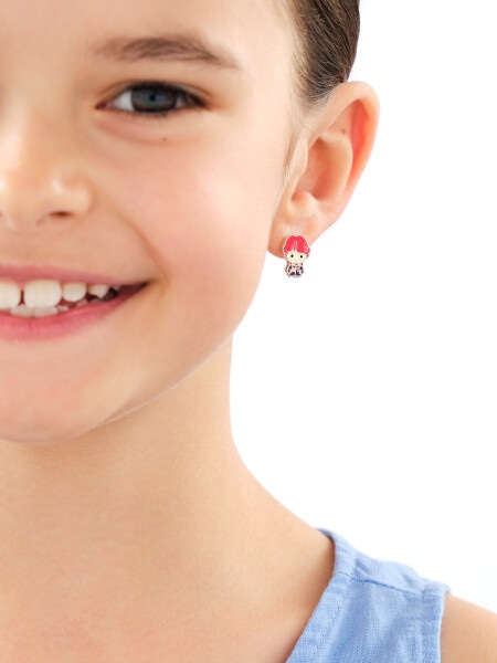 Rhodium Plated Silver Earrings