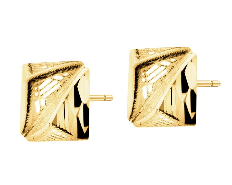 14 K Yellow Gold Earrings 