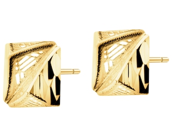 14 K Yellow Gold Earrings 