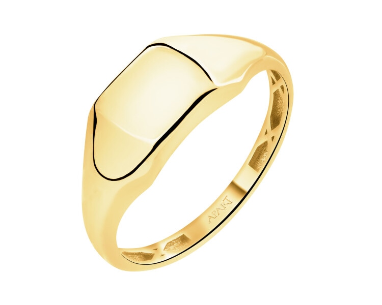 8 K Yellow Gold Signet Ring