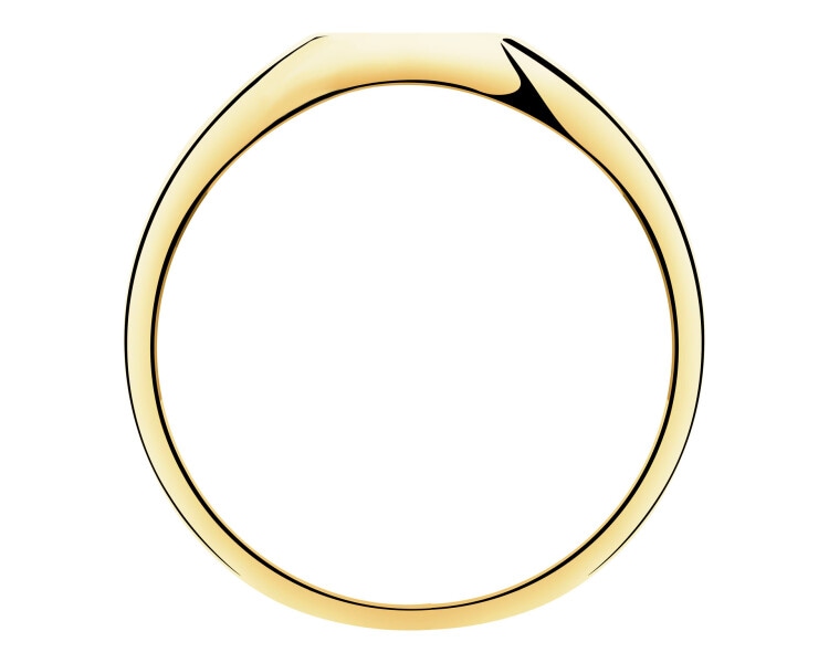 8 K Yellow Gold Signet Ring