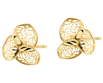 9 K Yellow Gold Earrings