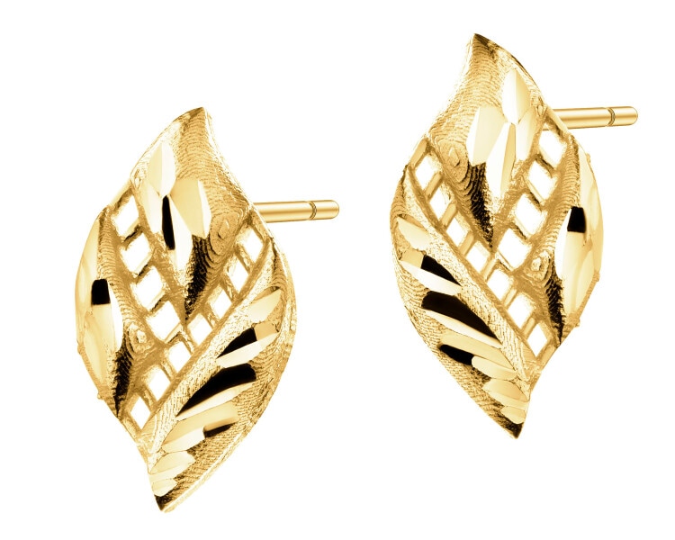 9 K Yellow Gold Earrings