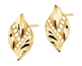 9 K Yellow Gold Earrings