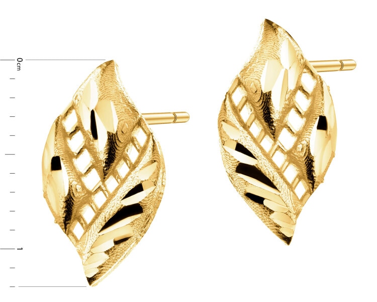 9 K Yellow Gold Earrings