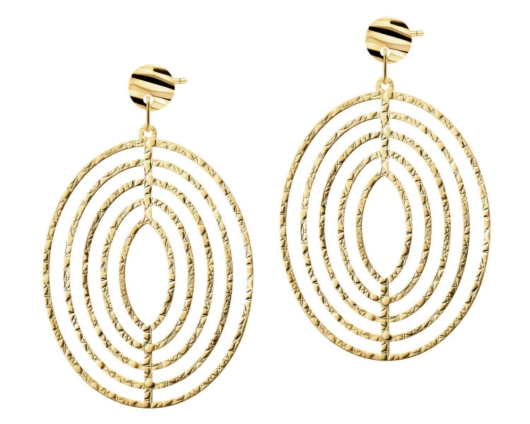 9 K Yellow Gold Dangling Earring