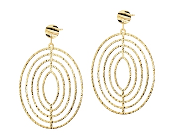 9 K Yellow Gold Dangling Earring