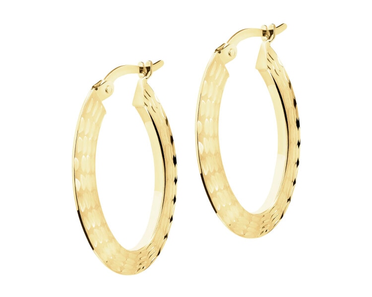 9 K Yellow Gold Dangling Earring