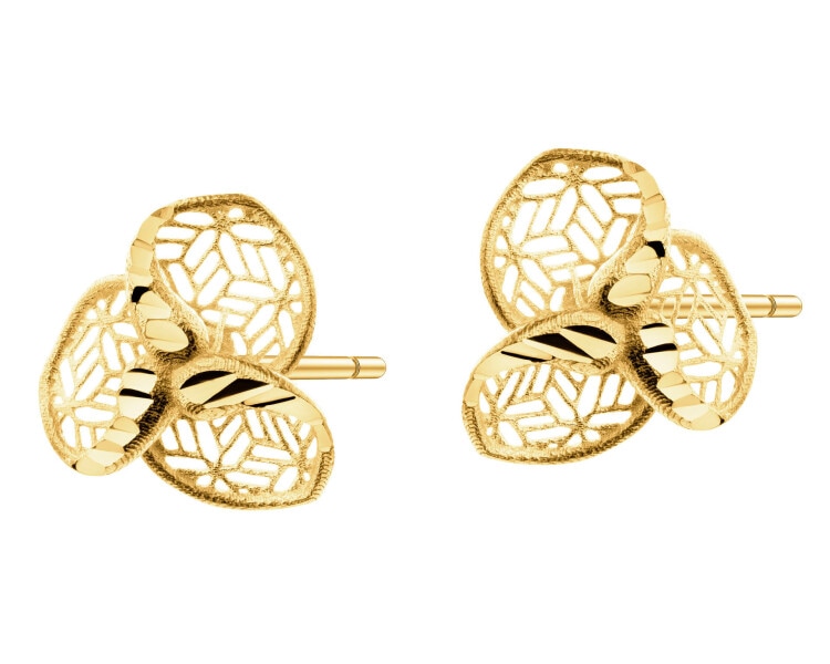 9 K Yellow Gold Earrings