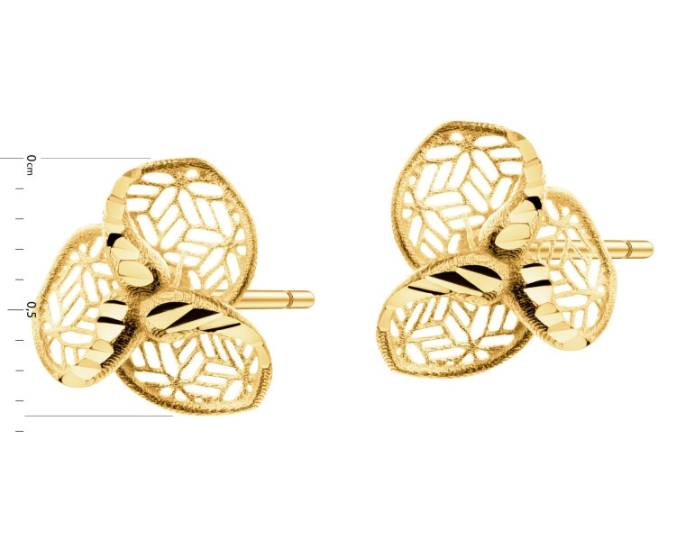 9 K Yellow Gold Earrings