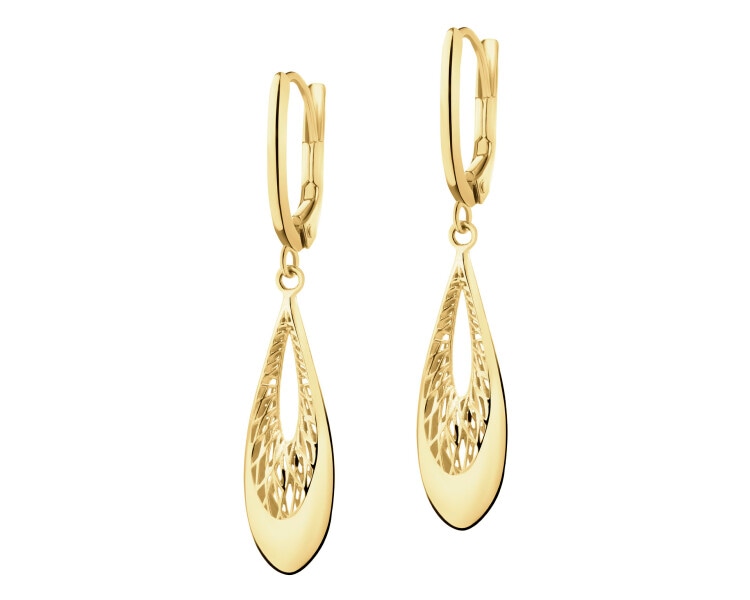 14 K Yellow Gold Dangling Earring