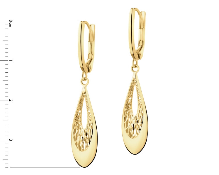 14 K Yellow Gold Dangling Earring