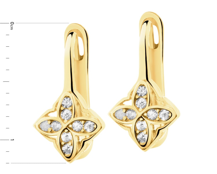 9 K Yellow Gold Earrings