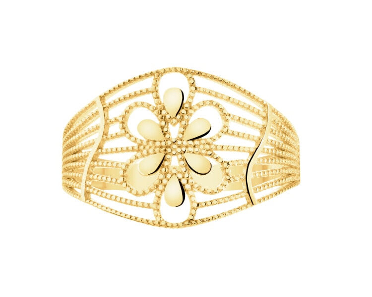 8 K Yellow Gold Ring 