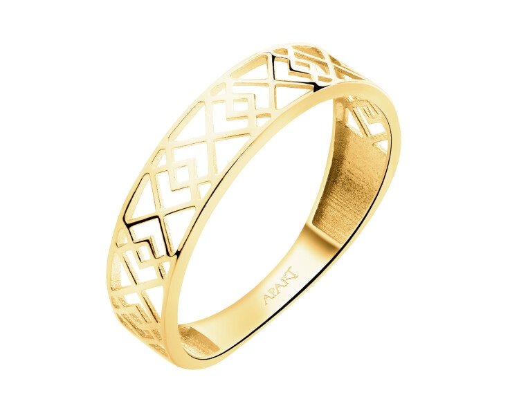 14 K Yellow Gold Band Ring 