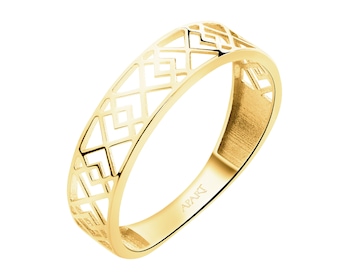 14 K Yellow Gold Band Ring 