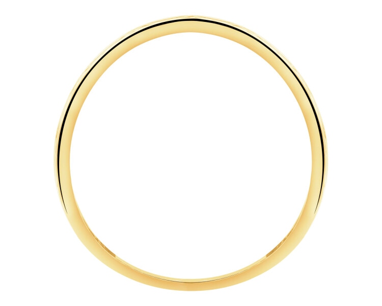 14 K Yellow Gold Band Ring 