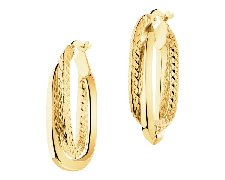 14 K Yellow Gold Earrings 