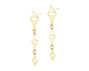 9 K Yellow Gold Dangling Earring 