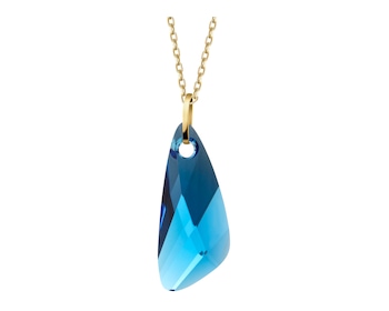 14 K Yellow Gold Pendant with Synthetic Crystal