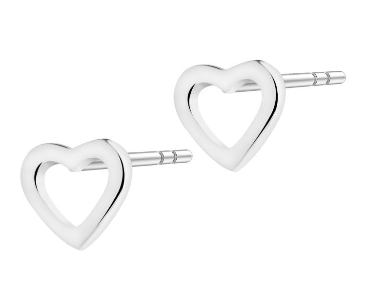 Rhodium Plated Silver Earrings