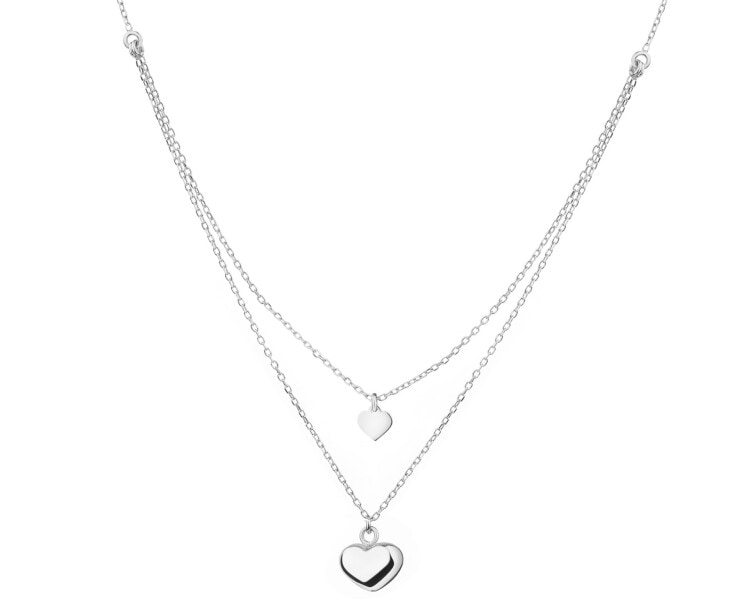 Rhodium Plated Silver Necklace