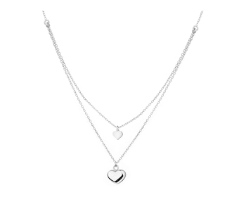 Rhodium Plated Silver Necklace