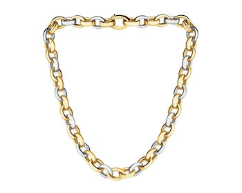 585 Yellow And White Gold Plated Necklace