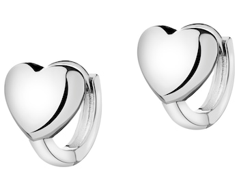 Rhodium Plated Silver Earrings 