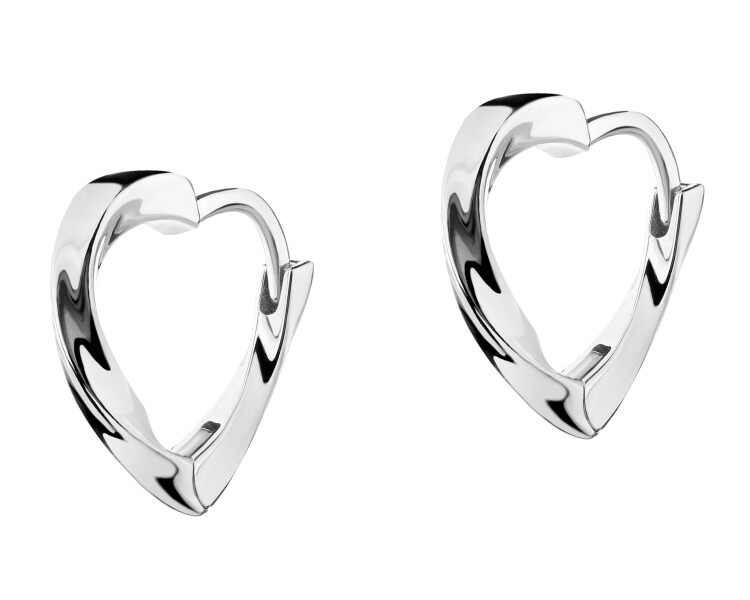 Rhodium Plated Silver Earrings