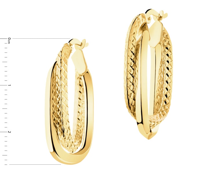 14 K Yellow Gold Earrings
