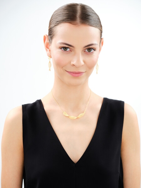 Gold-plated silver necklace