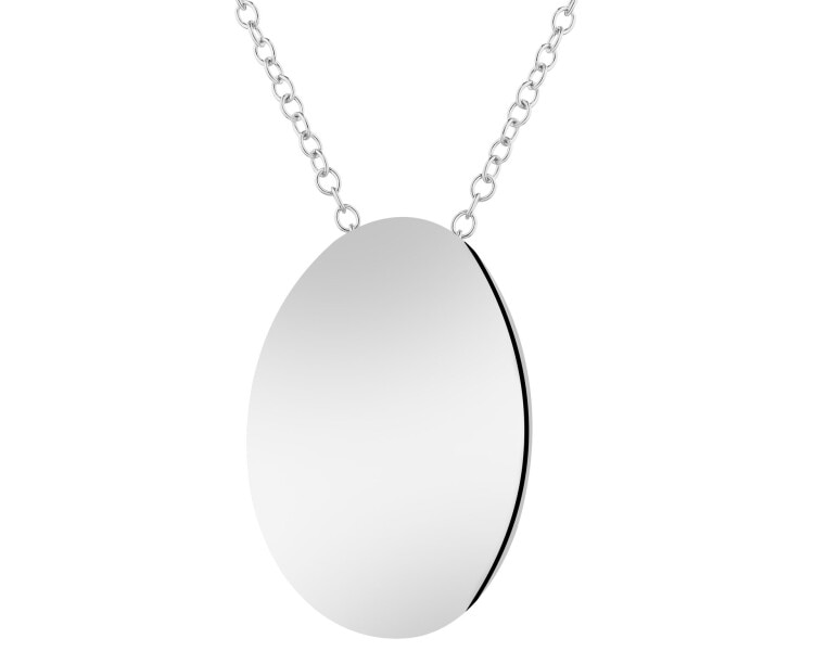 Rhodium Plated Silver Necklace