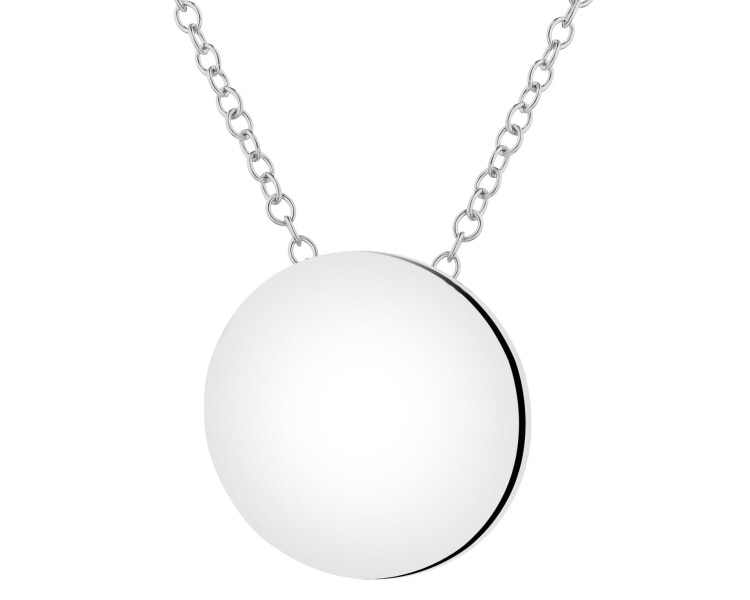 Rhodium Plated Silver Necklace