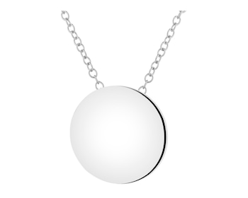 Rhodium Plated Silver Necklace