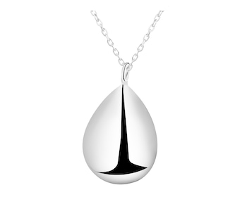 Rhodium Plated Silver Necklace