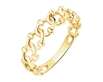 8 K Yellow Gold Band Ring 