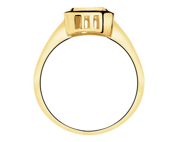 14 K Yellow Gold Ring with Cubic Zirconia