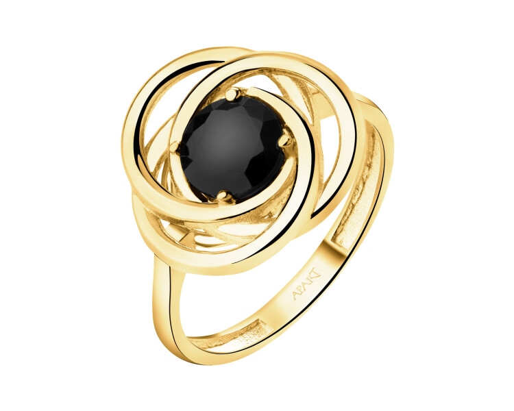 14 K Yellow Gold Ring with Cubic Zirconia